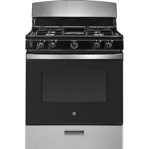 GE - 4.8 Cu. Ft. Freestanding Gas Range with Precise Simmer Burner and Sealed Cooktop Burners - Stainless Steel GE - 4.8 Cu. Ft. Freestanding Gas Range with Precise Simmer Burner and Sealed Cooktop Burners - Stainless Steel