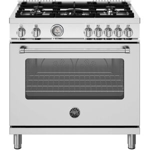 Bertazzoni - 36" Master Series range - Gas oven - 5 aluminum burners - Stainless Steel Bertazzoni - 36" Master Series range - Gas oven - 5 aluminum burners - Stainless Steel