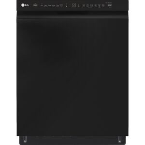 LG - 24" Front Control Built-In Stainless Steel Tub Dishwasher with 3rd Rack, QuadWash, and 48dba - Black LG - 24" Front Control Built-In Stainless Steel Tub Dishwasher with 3rd Rack, QuadWash, and 48dba - Black