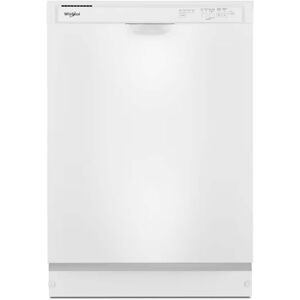 Whirlpool - 24" Front Control Built-In Dishwasher with Boost Cycle and 57 dBA - White Whirlpool - 24" Front Control Built-In Dishwasher with Boost Cycle and 57 dBA - White