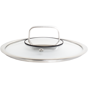 Livwell - DiamondClad™ 8" Tempered Glass Lid with Silicone Rim, Cool Touch Insulated Handle, Dishwasher Safe – Clear - Silver/Glass Livwell - DiamondClad™ 8" Tempered Glass Lid with Silicone Rim, Cool Touch Insulated Handle, Dishwasher Safe – Clear - Silver/Glass