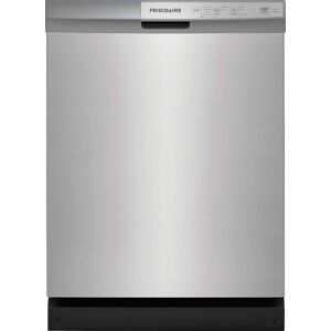 Frigidaire - 24" Front Control Built-In Plastic Tub Dishwasher with DishSense Sensor Technology, 54 dBA - Stainless Steel Frigidaire - 24" Front Control Built-In Plastic Tub Dishwasher with DishSense Sensor Technology, 54 dBA - Stainless Steel