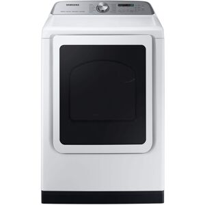 Samsung - 7.4 Cu. Ft. Smart Electric Dryer with Steam Sanitize+ - White Samsung - 7.4 Cu. Ft. Smart Electric Dryer with Steam Sanitize+ - White