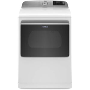 Maytag - 7.4 Cu. Ft. Smart Electric Dryer with Steam and Extra Power Button - White Maytag - 7.4 Cu. Ft. Smart Electric Dryer with Steam and Extra Power Button - White