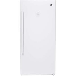 GE - 14.1 Cu. Ft. Frost-Free Upright Freezer - White GE - 14.1 Cu. Ft. Frost-Free Upright Freezer - White