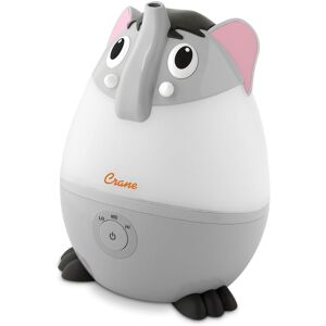 CRANE - Mini Elephant 0.5 Gallon Cool Mist Humidifier - Gray CRANE - Mini Elephant 0.5 Gallon Cool Mist Humidifier - Gray