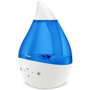 CRANE - 1 Gal. Drop Cool Mist Humidifier with Sound Machine - Blue/White CRANE - 1 Gal. Drop Cool Mist Humidifier with Sound Machine - Blue/White