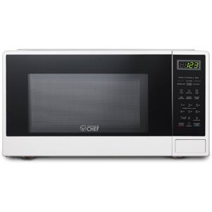 Commercial Chef - Countertop Microwave 1.1 Cu. Ft. with 10 Power Levels - White Commercial Chef - Countertop Microwave 1.1 Cu. Ft. with 10 Power Levels - White