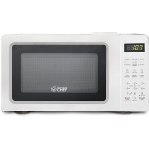 Commercial Chef - Countertop Microwave Oven 0.7 Cu. Ft.700W - White Commercial Chef - Countertop Microwave Oven 0.7 Cu. Ft.700W - White