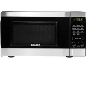 Galanz - 0.7 Cu. Ft. 700 Watt Countertop Microwave Oven in Black - Silver Galanz - 0.7 Cu. Ft. 700 Watt Countertop Microwave Oven in Black - Silver