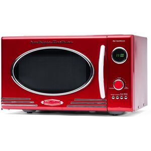 Nostalgia - 0.9 cu. ft. 800-Watt Retro Microwave Oven - Retro Red Nostalgia - 0.9 cu. ft. 800-Watt Retro Microwave Oven - Retro Red
