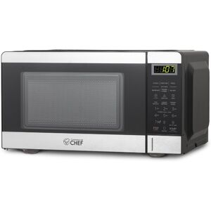 Commercial Chef - Countertop Microwave Oven 0.7 Cu. Ft. 700W - Stainless Steel Commercial Chef - Countertop Microwave Oven 0.7 Cu. Ft. 700W - Stainless Steel