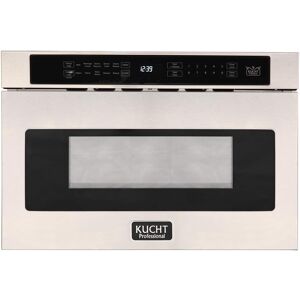 Kucht - 24 in. 1.2 Cu. Ft. Built-in Microwave Drawer - Stainless Steel Kucht - 24 in. 1.2 Cu. Ft. Built-in Microwave Drawer - Stainless Steel