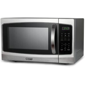 Commercial Chef - Microwave 1.3 Cu Ft with 10 Power Levels - Stainless Steel Commercial Chef - Microwave 1.3 Cu Ft with 10 Power Levels - Stainless Steel