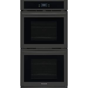 Frigidaire - 27" Double Electric Wall Oven with Fan Convection - Black Frigidaire - 27" Double Electric Wall Oven with Fan Convection - Black