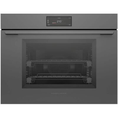 Fisher & Paykel - 30" Single Combination Steam Oven, 6.8" Touchscreen - Minimal Grey - Gray Fisher & Paykel - 30" Single Combination Steam Oven, 6.8" Touchscreen - Minimal Grey - Gray