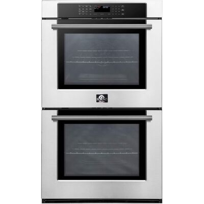 Forno Appliances - 30" Built-In Electric Double Wall Oven with Convection - Silver Forno Appliances - 30" Built-In Electric Double Wall Oven with Convection - Silver