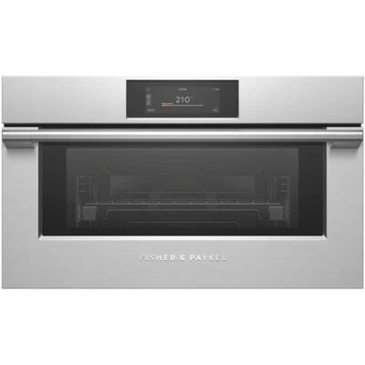 Fisher & Paykel - 30" 1.9 Cu. Ft. Single Combination Steam Oven, 6.8" Touchscreen - Compact - Stainless Steel Fisher & Paykel - 30" 1.9 Cu. Ft. Single Combination Steam Oven, 6.8" Touchscreen - Compact - Stainless Steel