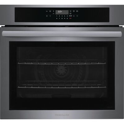 Frigidaire - 30" Built-In Electric Single Wall Oven with Convection Bake and Air Fry - Black Stainless Steel Frigidaire - 30" Built-In Electric Single Wall Oven with Convection Bake and Air Fry - Black Stainless Steel
