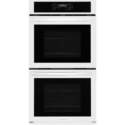 Frigidaire - 27" Built-In Double Wall Oven with Convection Bake and Air Fry - White Frigidaire - 27" Built-In Double Wall Oven with Convection Bake and Air Fry - White