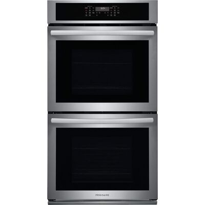 Frigidaire - 27" Built-In Double Wall Oven with Convection Bake and Air Fry - Stainless Steel Frigidaire - 27" Built-In Double Wall Oven with Convection Bake and Air Fry - Stainless Steel