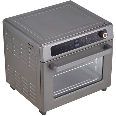 Loheer - 12-in-1 Air Fryer Toaster Oven 25L Convection Oven 1700W Countertop Combo - Stainless Steel Loheer - 12-in-1 Air Fryer Toaster Oven 25L Convection Oven 1700W Countertop Combo - Stainless Steel
