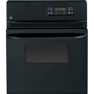 GE - 24" Built-In Single Electric Wall Oven with Self-Clean and Clear View Window - Black on Black GE - 24" Built-In Single Electric Wall Oven with Self-Clean and Clear View Window - Black on Black