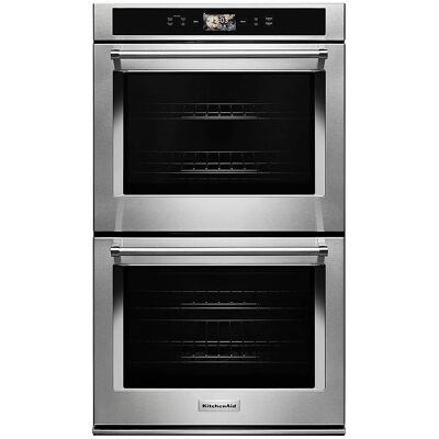 KitchenAid - Smart Oven+ 30" Built-In Double Electric Convection Wall Oven - Stainless Steel KitchenAid - Smart Oven+ 30" Built-In Double Electric Convection Wall Oven - Stainless Steel