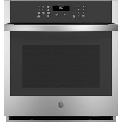 GE - 27" Smart Built-In Single Electric Wall Oven with Self-Clean, Steam Clean, and Heavy-Duty Racks - Stainless Steel GE - 27" Smart Built-In Single Electric Wall Oven with Self-Clean, Steam Clean, and Heavy-Duty Racks - Stainless Steel