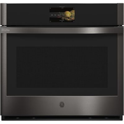 GE Profile - 30" Smart Built-In Single Electric Convection Wall Oven with Air Fry & Precision Cooking - Black Stainless Steel GE Profile - 30" Smart Built-In Single Electric Convection Wall Oven with Air Fry & Precision Cooking - Black Stainless Steel
