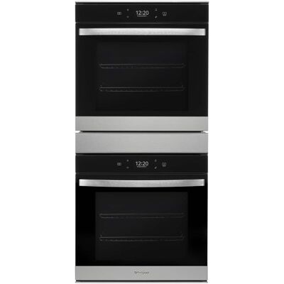 Whirlpool - 24 in. Built-In Double Electric Convection Wall Oven with WiFi - Stainless Steel Whirlpool - 24 in. Built-In Double Electric Convection Wall Oven with WiFi - Stainless Steel