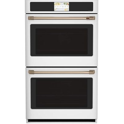 Café - 30" Built-In Double Electric Convection Wall Oven with True European Convection and In-Oven Camera, Customizable - Matte White Café - 30" Built-In Double Electric Convection Wall Oven with True European Convection and In-Oven Camera, Customizable - Matte White