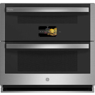 GE Profile - 30" Built-In Double Electric Convection Wall Oven with WiFi - Stainless Steel GE Profile - 30" Built-In Double Electric Convection Wall Oven with WiFi - Stainless Steel
