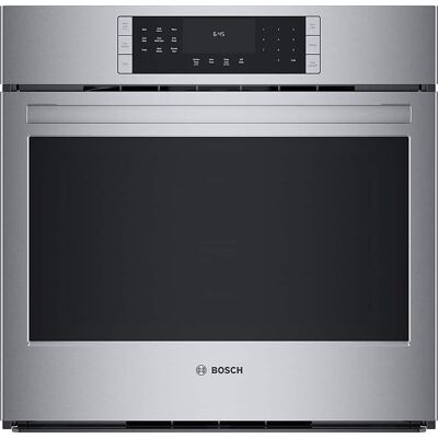 Bosch - 800 Series 30" 4.6 Cu. Ft. Built-In Single Electric Smart Wall Oven with True Convection - Stainless Steel Bosch - 800 Series 30" 4.6 Cu. Ft. Built-In Single Electric Smart Wall Oven with True Convection - Stainless Steel
