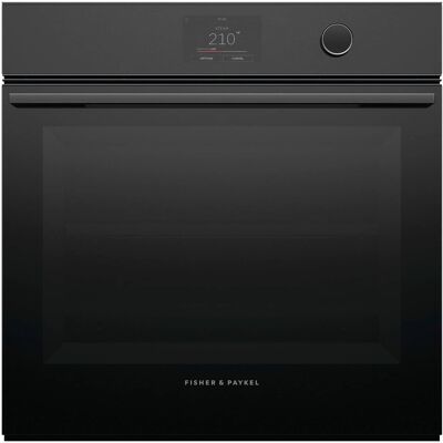Fisher & Paykel - 24" Built-in Singel Electric Combination Steam Wall Oven with 3 Cu. Ft. Oven Capacity - Black Fisher & Paykel - 24" Built-in Singel Electric Combination Steam Wall Oven with 3 Cu. Ft. Oven Capacity - Black