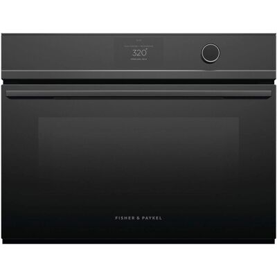 Fisher & Paykel - 24" Built-in Single Electric Convection Speed Wall Oven - Black Fisher & Paykel - 24" Built-in Single Electric Convection Speed Wall Oven - Black