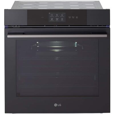 LG - 24" 3 Cu. Ft. Built-In Single Electric True Convection Smart Wall Oven with Steam Sous Vide - Matte Black LG - 24" 3 Cu. Ft. Built-In Single Electric True Convection Smart Wall Oven with Steam Sous Vide - Matte Black