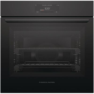 Fisher & Paykel - 24" 3 Cu Ft. Built-in Combination Steam Single Oven, 6.8" Touchscreen - Minimal - Black Fisher & Paykel - 24" 3 Cu Ft. Built-in Combination Steam Single Oven, 6.8" Touchscreen - Minimal - Black