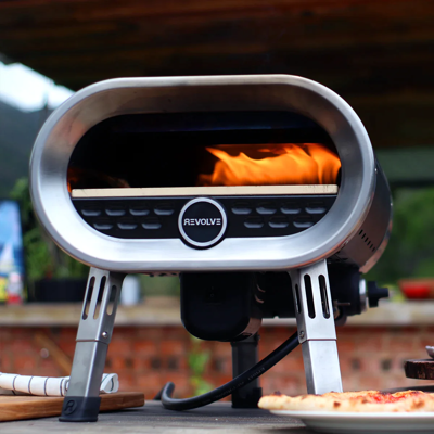 Revolve - Gas-Fired Outdoor Pizza Oven - Black Revolve - Gas-Fired Outdoor Pizza Oven - Black