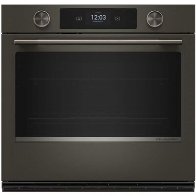 KitchenAid - 30 inch Smart Built-In Electric Single Wall Oven with Assisted Cooking Modes - Black Ore KitchenAid - 30 inch Smart Built-In Electric Single Wall Oven with Assisted Cooking Modes - Black Ore