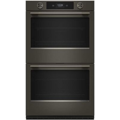 KitchenAid - 30-inch Smart Built-In Electric Double Wall Oven with Assisted Cooking Modes - Black Ore KitchenAid - 30-inch Smart Built-In Electric Double Wall Oven with Assisted Cooking Modes - Black Ore