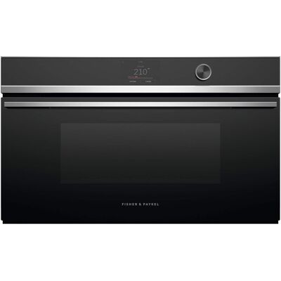 Fisher & Paykel - Contemporary 30-in combination steam oven with 23 functions touch screen with dial compact - Stainless Steel Fisher & Paykel - Contemporary 30-in combination steam oven with 23 functions touch screen with dial compact - Stainless Steel
