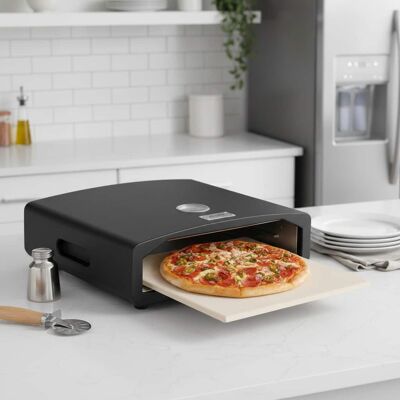 Forest'nSky - Portable Stovetop Pizza Oven Kit with 12" Stone & Peel, Compatible Gas/Electric Ranges, Camping & Home Use - Black Forest'nSky - Portable Stovetop Pizza Oven Kit with 12" Stone & Peel, Compatible Gas/Electric Ranges, Camping & Home Use - Black