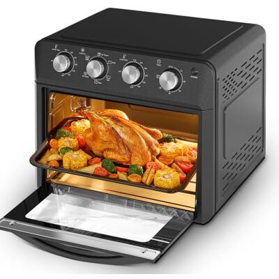 Forest'nSky - 27.5QT Air Fryer Oven 6-in-1 Countertop Convection Oven - Black Forest'nSky - 27.5QT Air Fryer Oven 6-in-1 Countertop Convection Oven - Black