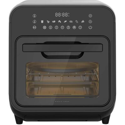 Magic Chef - 15.9 qt. 3-in-1 Air Fryer Oven with Steam - Black Magic Chef - 15.9 qt. 3-in-1 Air Fryer Oven with Steam - Black