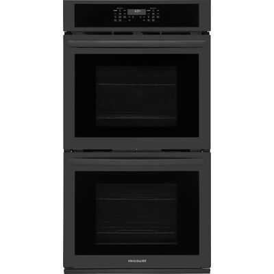 Frigidaire - 27" Built-In Double Wall Oven with Convection Bake and Air Fry - Black Frigidaire - 27" Built-In Double Wall Oven with Convection Bake and Air Fry - Black