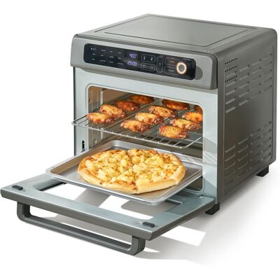 VEVOR - 12-IN-1 Air Fryer Toaster Oven, 25L Convection Oven, 1700W Stainless Steel Toaster Ovens Countertop Combo with Grill - Gray VEVOR - 12-IN-1 Air Fryer Toaster Oven, 25L Convection Oven, 1700W Stainless Steel Toaster Ovens Countertop Combo with Grill - Gray