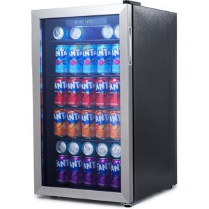Black & Decker - 3.3 Cu. Ft. Beverage Cooler, 112-Can Drink Fridge with Double Pane Glass Door and LED Display for Home Bar, BDB31HS - Black Black & Decker - 3.3 Cu. Ft. Beverage Cooler, 112-Can Drink Fridge with Double Pane Glass Door and LED Display for Home Bar, BDB31HS - Black