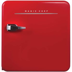 Magic Chef - 1.6-Cu. Ft. ENERGY-STAR Certified Retro Mini Fridge, Manual Defrost - Red Magic Chef - 1.6-Cu. Ft. ENERGY-STAR Certified Retro Mini Fridge, Manual Defrost - Red