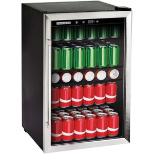 Frigidaire - Efmis155 4.4-cu-ft. 126-can Stainless Steel Door Beverage Center Compact Refrigerator - Black Frigidaire - Efmis155 4.4-cu-ft. 126-can Stainless Steel Door Beverage Center Compact Refrigerator - Black